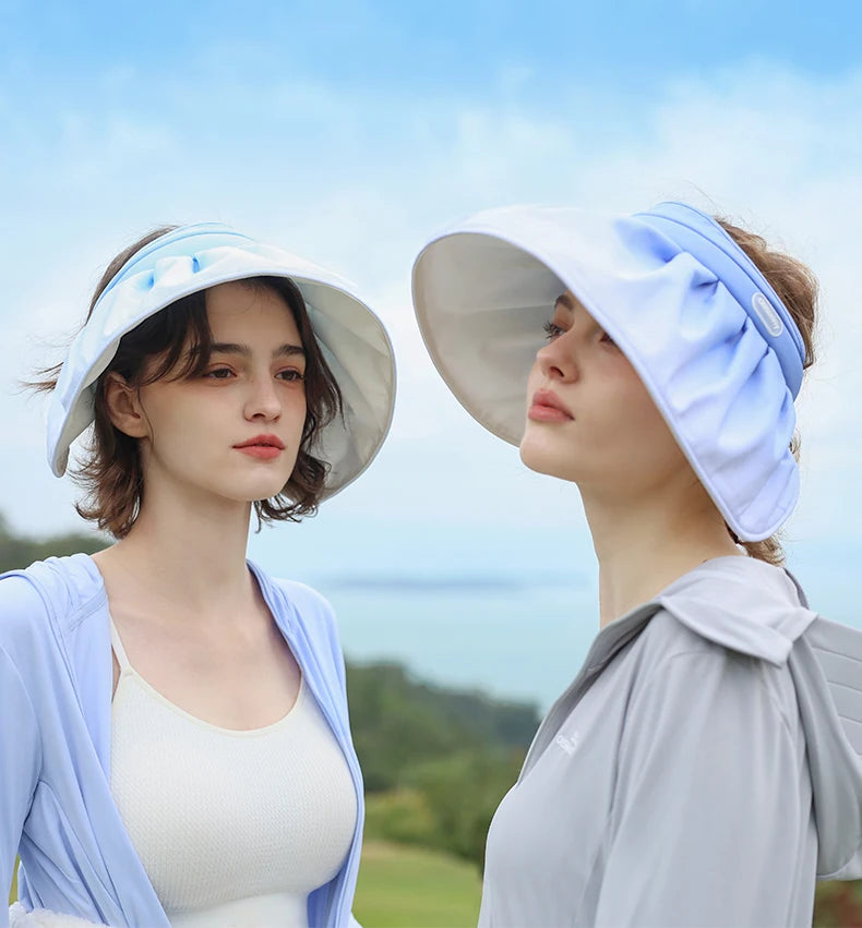 OhSunny Wide Brim Sun Hat,UPF50+ UV Protection Summer Vacation Shell Hats,Packable Lightweight Sun Visor for Women Beach Travel