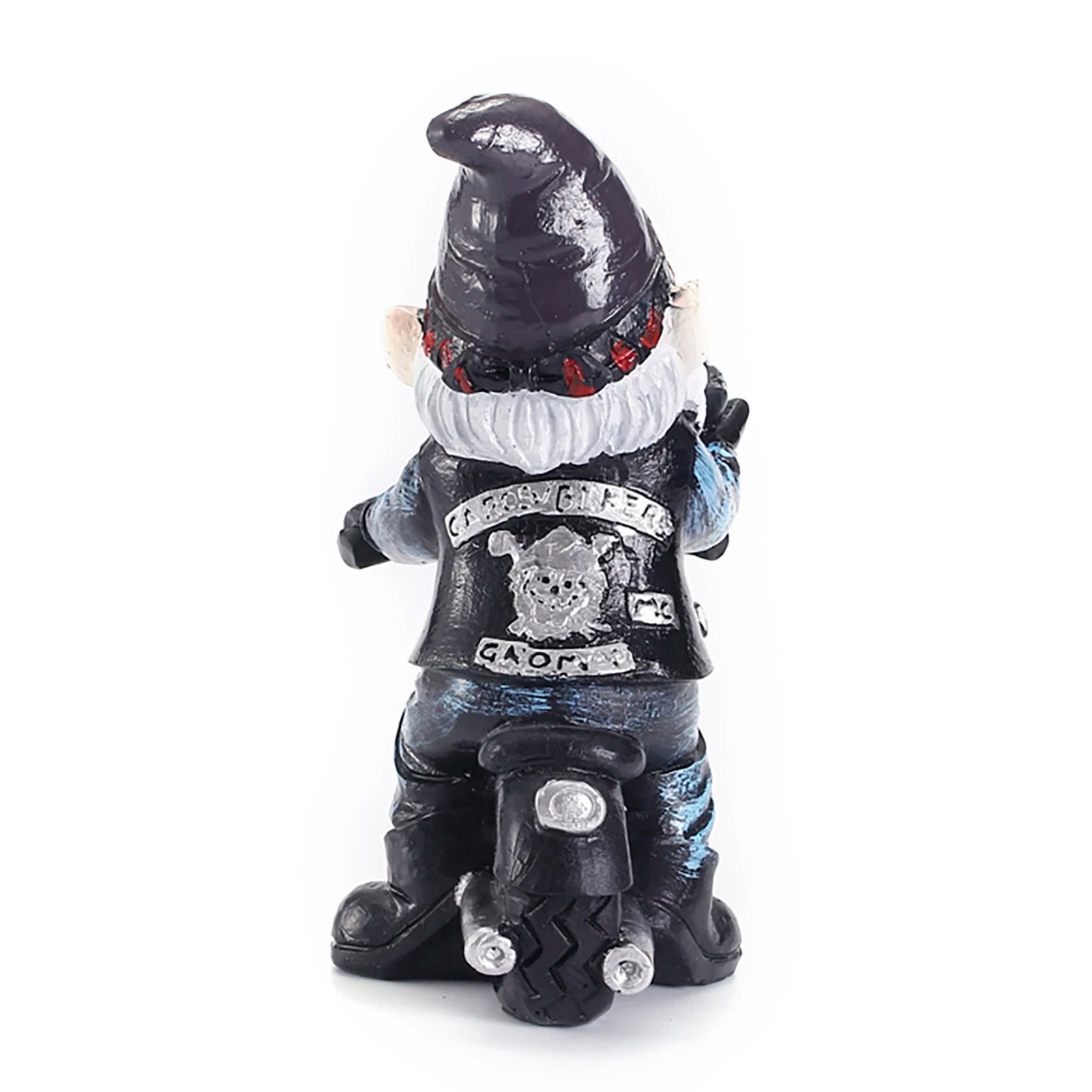 1-2pcs Cool Gnome Statue Decoration Crafts Vivid Interesting Motorcycle-Riding Dwarf Elderly Ornaments Desktop Summer Decors