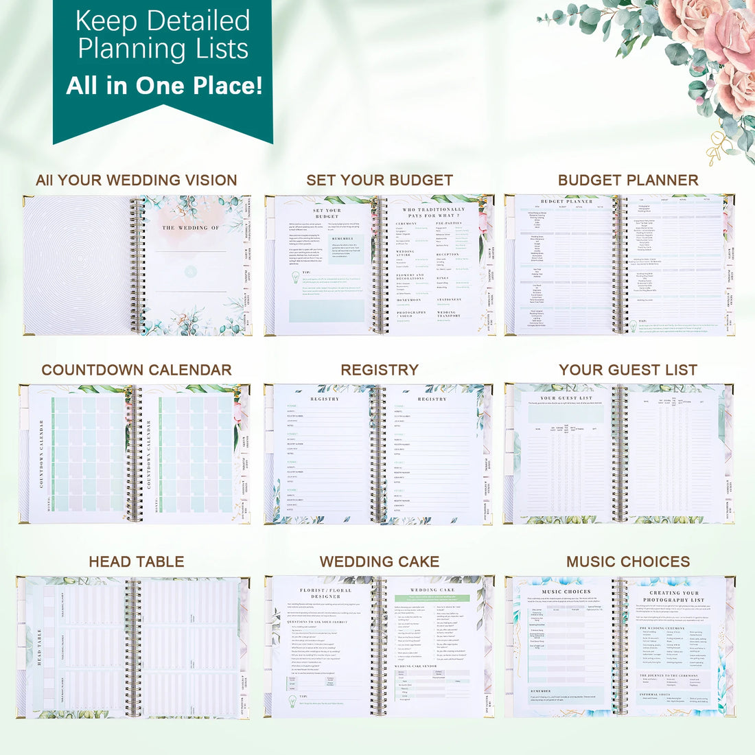DIY Photo Album Wedding Guest Book Marry Planner Book Hardcover Wedding Diary Commemorative Wedding Diary Engagement Gift