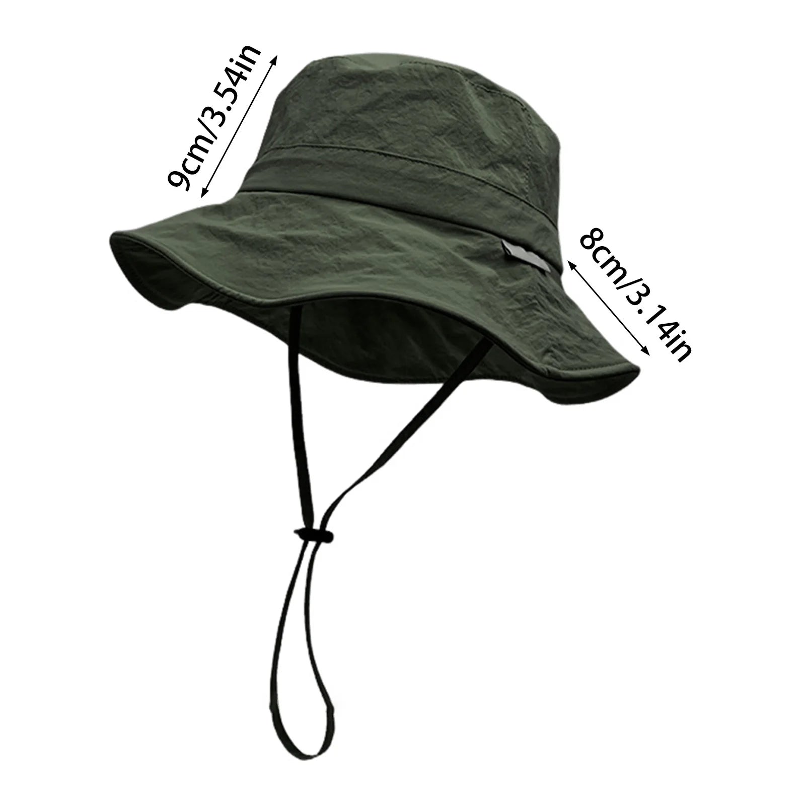 Classic Wide Brim Bucket Hat Drawstring Outdoor Breathable Summer Hats for Friend Family Neighbors Gift MIAO-US