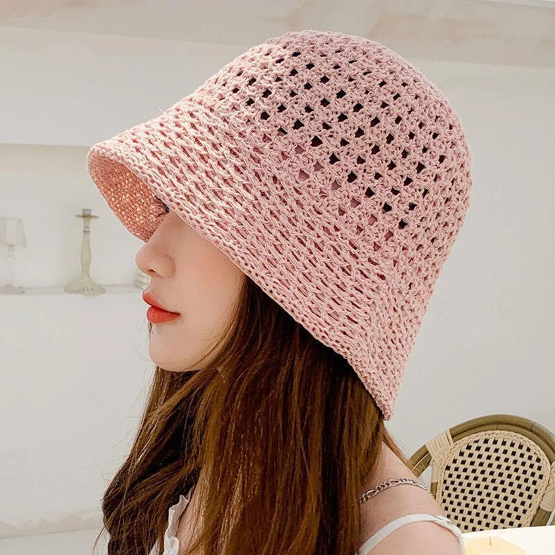 Summer Hiking Fisherman Hat Hollow Out Lightweight Windproof Fisherman Hats for Friend Family Neighbors Gift MIAO