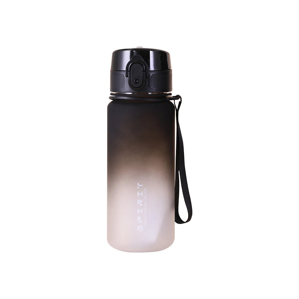 Frosted Water Bottle Leakproof Dazzling Color Water Bottle Large Capacity Gradient Water Cup for Fitness Gym Outdoor Sports