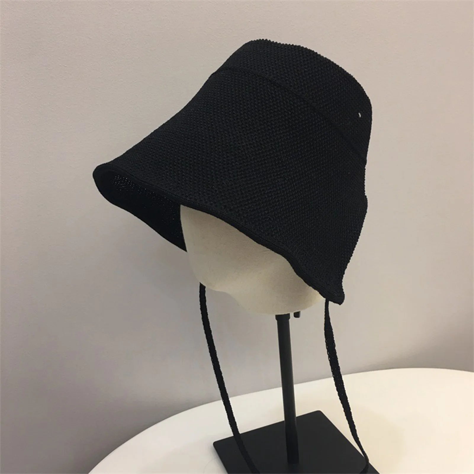 Women's Trendy Bucket Hat Drawstring Outdoor Breathable Summer Hats for Home Office Travel Hiking MIAO-US
