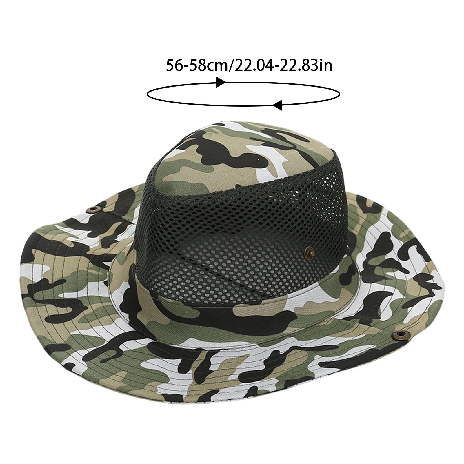 Summer Bucket Hats Hollow out Breathable Wide Brim Fisherman Hat Drawstring UV Protection Casua Hats for Outdoor Travel Hiking