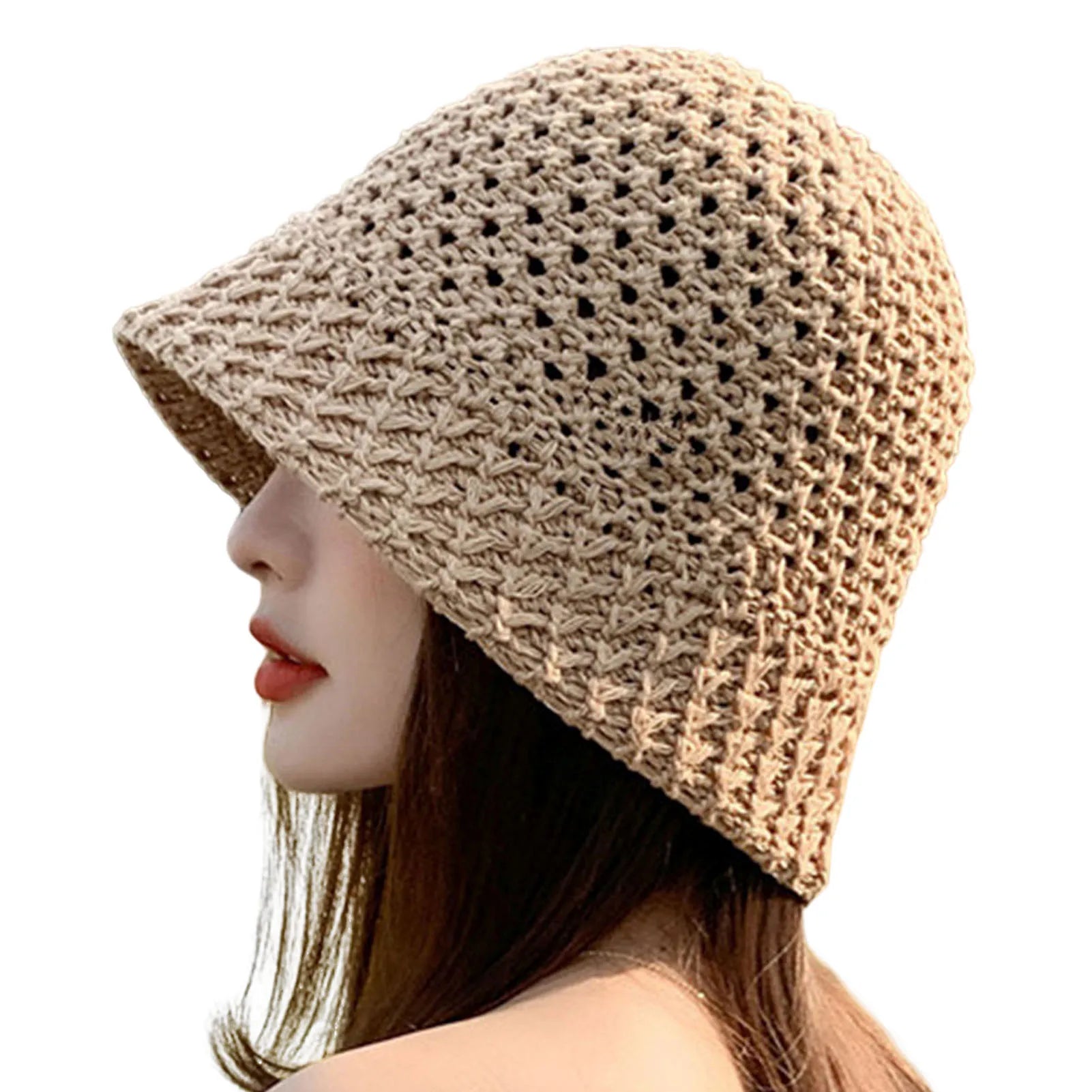 Summer Hiking Fisherman Hat Hollow Out Lightweight Windproof Fisherman Hats for Friend Family Neighbors Gift MIAO