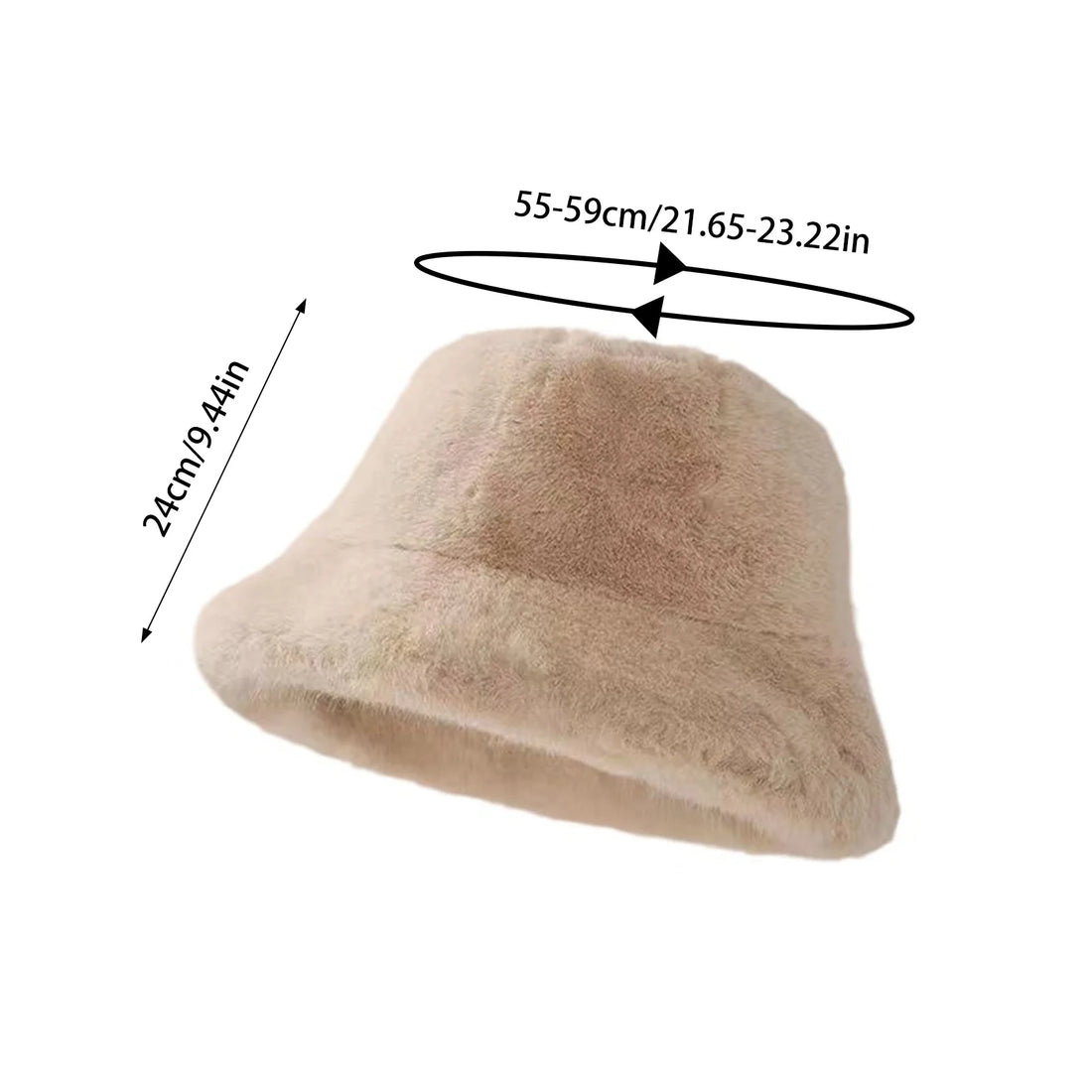 Women's Trendy Bucket Hat Outdoor Comfortable Winter Warm Bucket Hats for Cold Weather Autumn Headwear