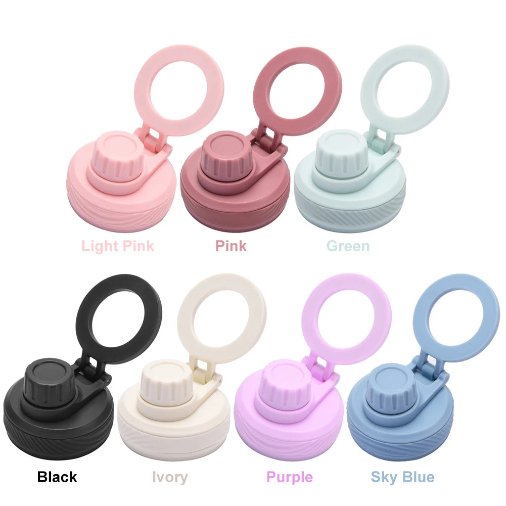 Double Vacuum Insulated Bottle Lid with Phone Holder Sports Water Bottle Lid Leak Proof Insulated Bottle Lid for Outdoor Sports