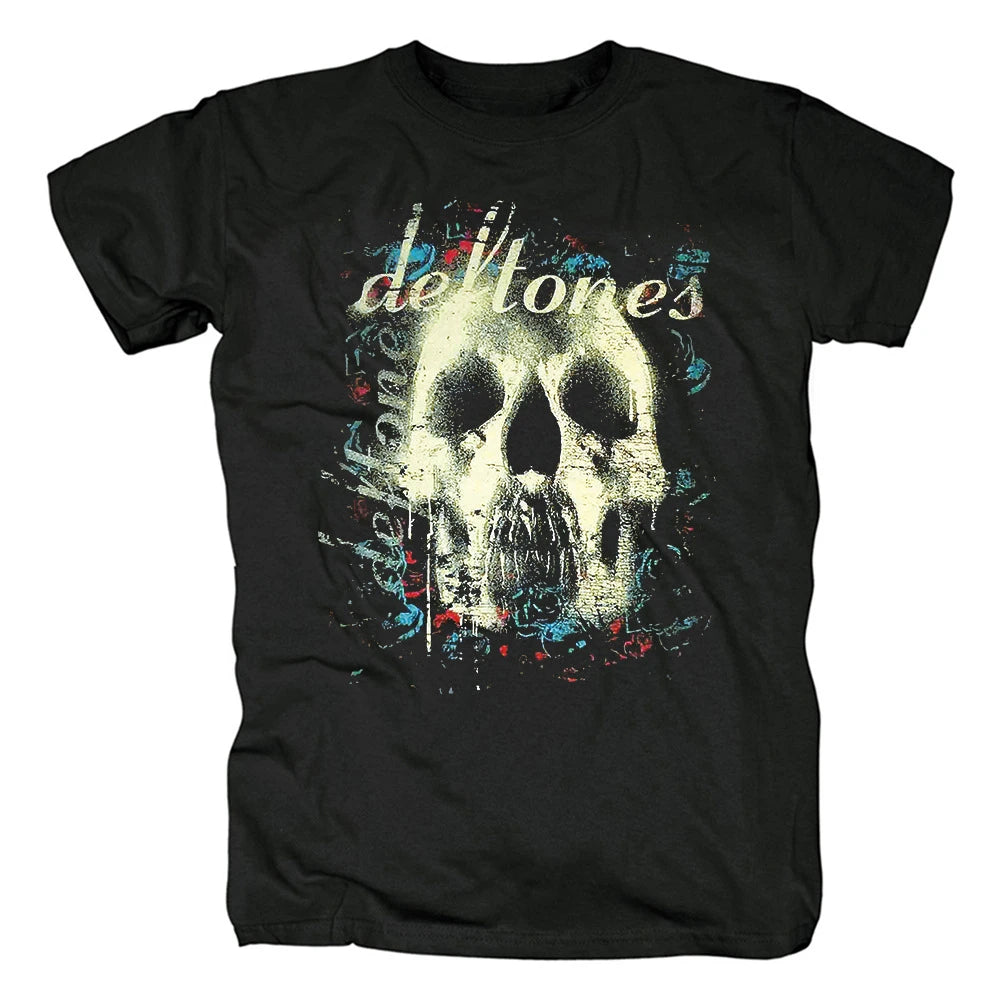 2025 Deftones Cotton Singer Band T Shirt Men Women Hip Hop Rock Tee Fashion Short Sleeve Tshirt Summer Oversized T-shirts Tops