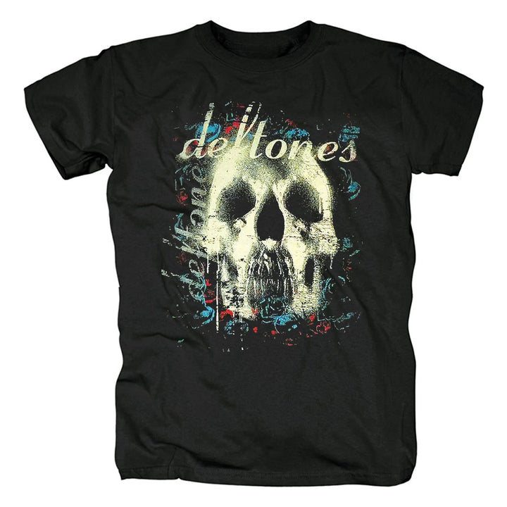 2025 Deftones Cotton Singer Band T Shirt Men Women Hip Hop Rock Tee Fashion Short Sleeve Tshirt Summer Oversized T-shirts Tops