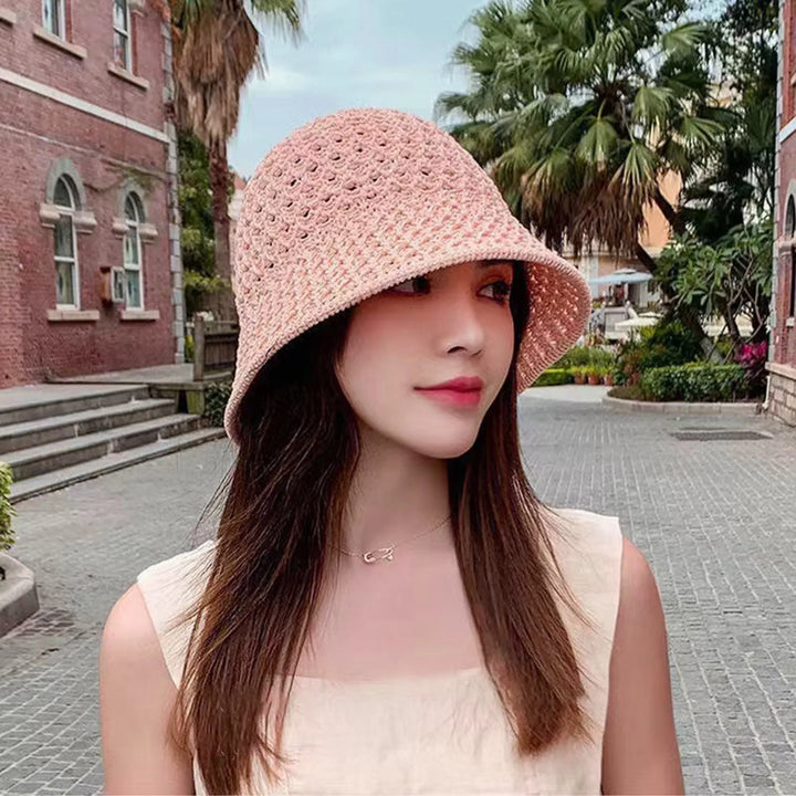 Summer Hiking Fisherman Hat Hollow Out Lightweight Windproof Fisherman Hats for Friend Family Neighbors Gift MIAO