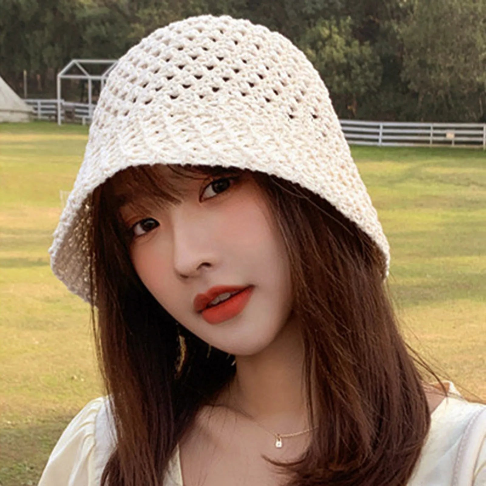 Summer Hiking Fisherman Hat Hollow Out Lightweight Windproof Fisherman Hats for Friend Family Neighbors Gift MIAO