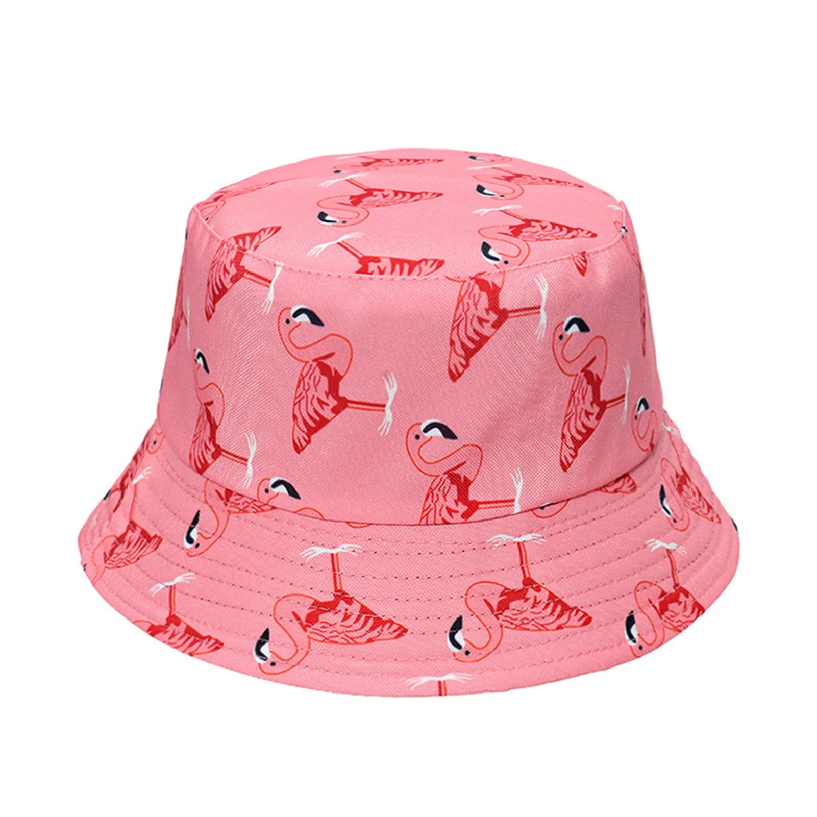 Summer Bucket Hats Flamingos Printed Fashion Casual cap Unisex Outdoor Camping Breathable Hat circumference 56-58cm