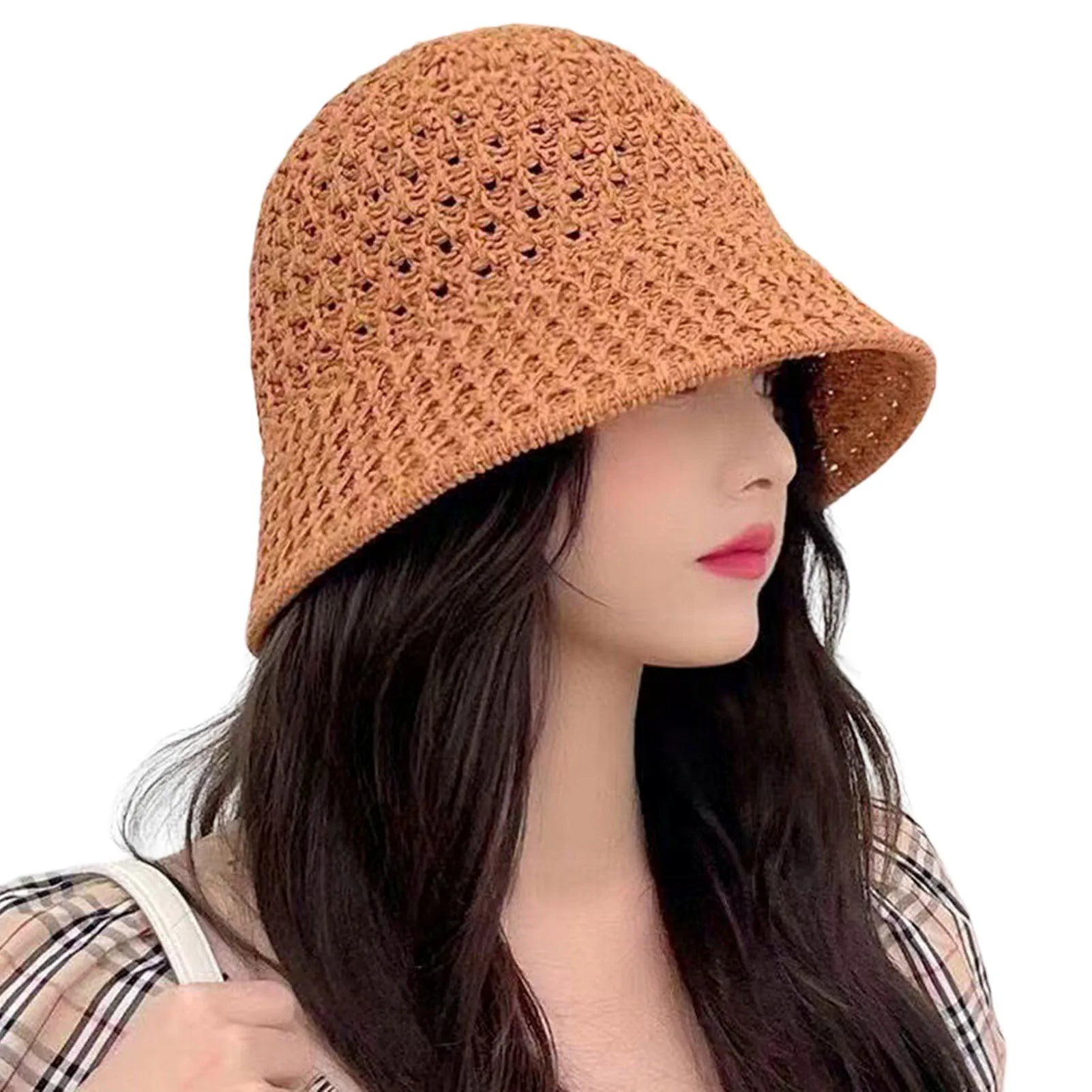 Summer Hiking Fisherman Hat Hollow Out Lightweight Windproof Fisherman Hats for Friend Family Neighbors Gift MIAO