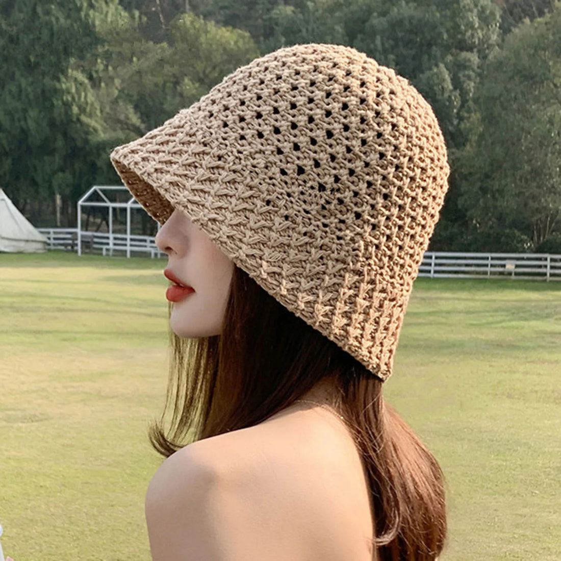 Summer Hiking Fisherman Hat Hollow Out Lightweight Windproof Fisherman Hats for Friend Family Neighbors Gift MIAO