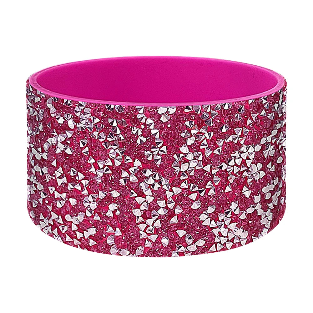 Diamond Bling Silicone Boot Wear Resistant Water Bottle Boot Sleeve Anti-Slip Water Bottles Bottom Sleeve for Stanley Cup 40oz