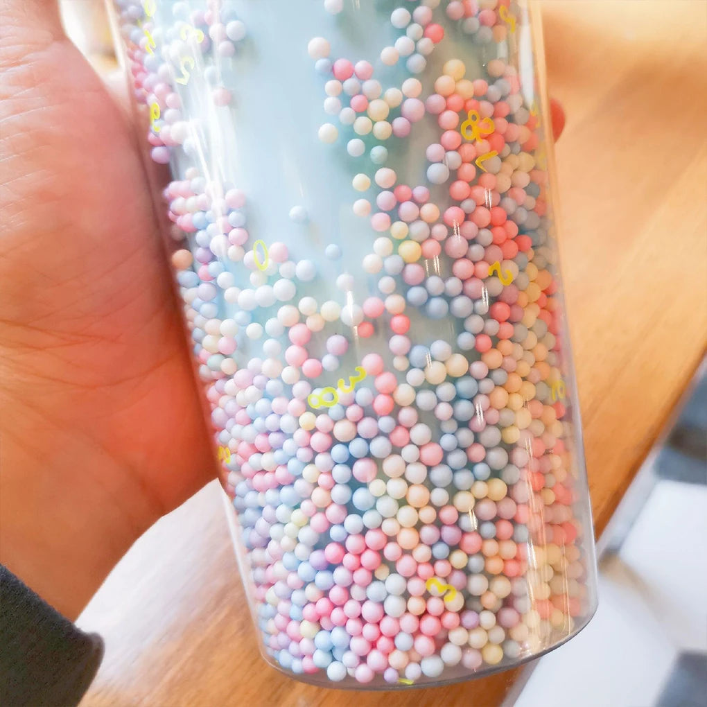 Rainbow Plastic Water Bottle Stylish And Functional Hydration Companion Nice Gift Straw Lid Cup light pink 550ml
