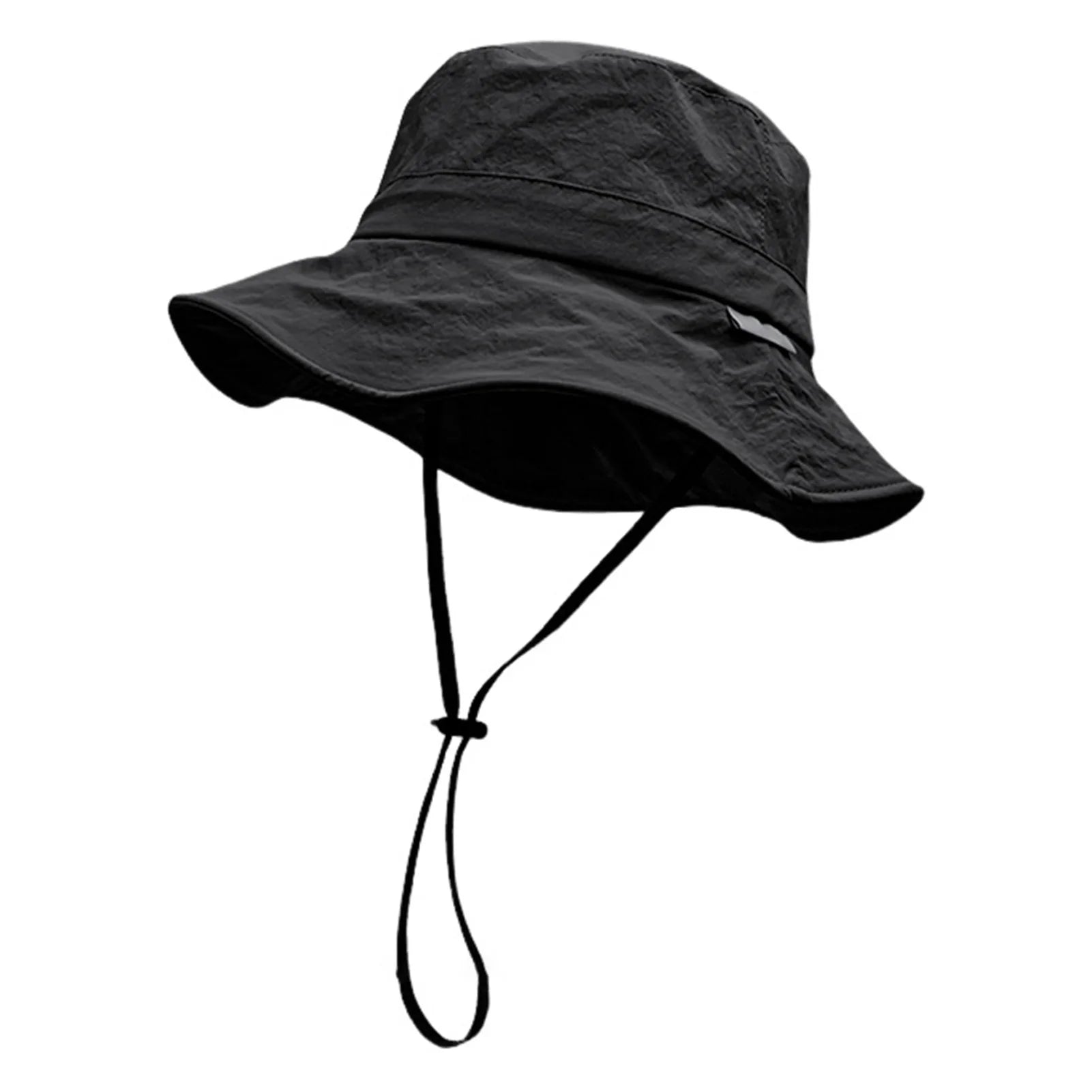 Classic Wide Brim Bucket Hat Drawstring Outdoor Breathable Summer Hats for Friend Family Neighbors Gift MIAO-US