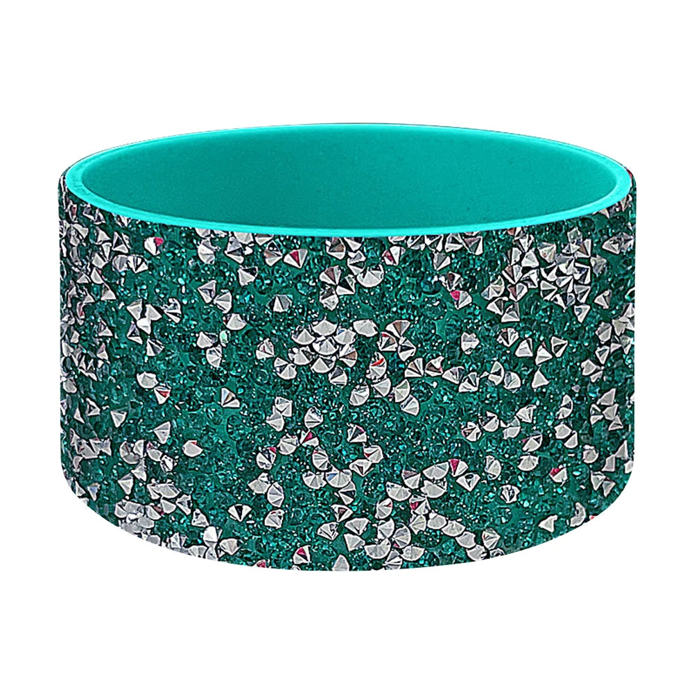 Diamond Bling Silicone Boot Wear Resistant Water Bottle Boot Sleeve Anti-Slip Water Bottles Bottom Sleeve for Stanley Cup 40oz