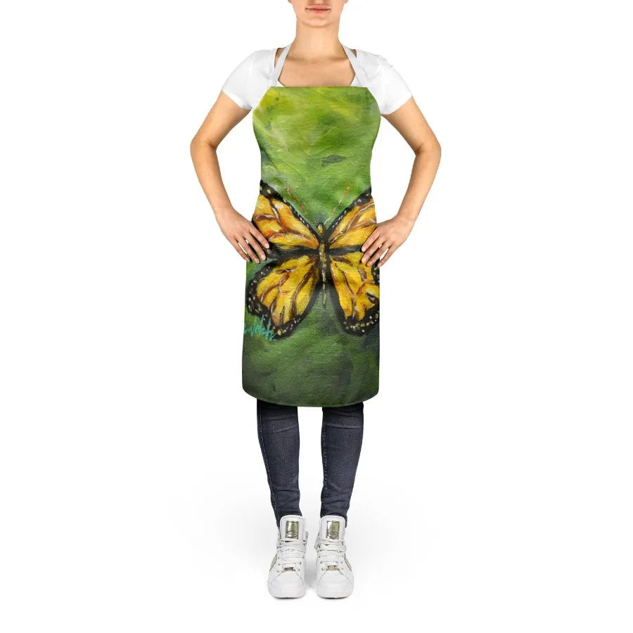 NEW Monarch Glover Fly Butterfly Apron Cooking Kitchen Server Baking Crafts Gardening for Adult Women Men Unisex Large Multicol