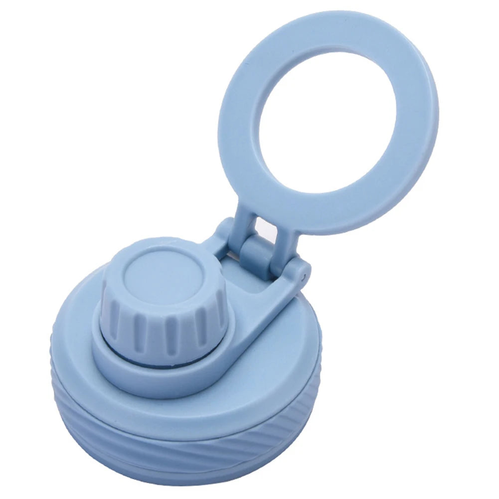 Double Vacuum Insulated Bottle Lid with Phone Holder Sports Water Bottle Lid Leak Proof Insulated Bottle Lid for Outdoor Sports